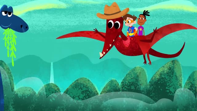 S01:E10 - Ray Blank Steals a Dinosaur! - a Stupendous Drew Pendous Superhero Story - Cartoons for Kids