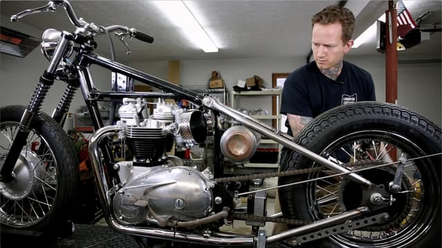 S01:E01 - Fabricating a Vintage Triumph Bobber Custom Oil Tank and Seat Install