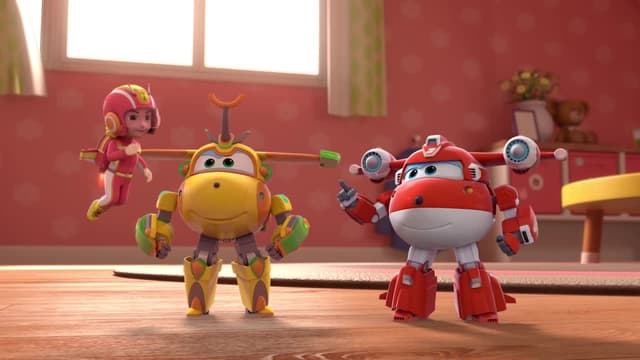 Watch Super Wings S04:E09 - Paper Rangers Puppetry / Doll Daze - Free ...