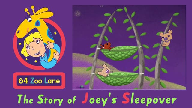 Watch 64 Zoo Lane S03:E14 - The Story of Joey's Sleepover Free TV | Tubi